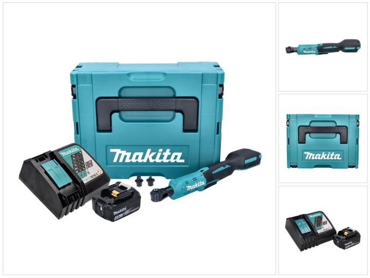 Image du produit Makita DWR 180 RM1J Visseuse à cliquet sans fil 18 V 47,5 Nm 1/4" 3/8" + 1x batterie 4,0 Ah + chargeur + (1/4", 3/8")