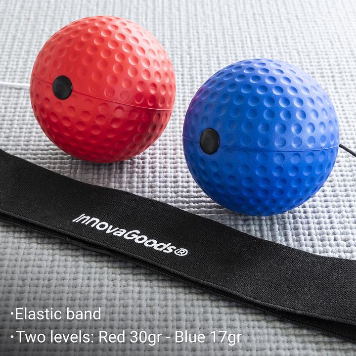 Immagine prodotto InnovaGoods Set di palline per allenamento e riflessi Balxing (3.80 cm, 0.03 kg)