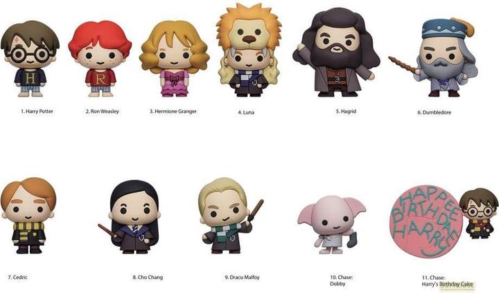 Monogram Int. Harry Potter 3D PVC-Taschenanhänger Series 12 Display (24)