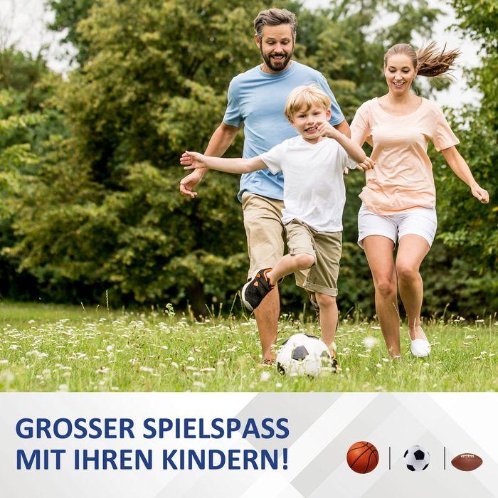 Produktbild Swisshandel24 Fussball Rebounder Kickback Tor Rückprallwand Netz beidseitiger Rückprall Verstellbar in 5 Stufen St