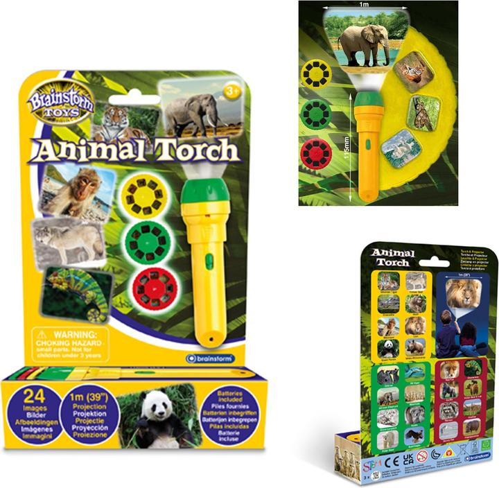 Image du produit Brainstorm Torche et projecteur d'animaux (Allemand, Français, Italien, Anglais)