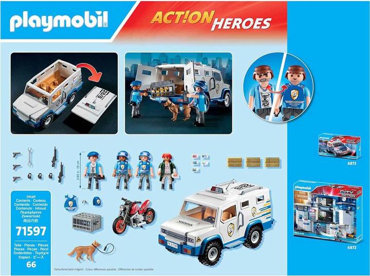 Produktbild Playmobil Geldtransporter (71597, Playmobil Action Heroes)