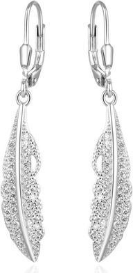 Produktbild Beneto Timeless silver feather earrings AGUC2391L
