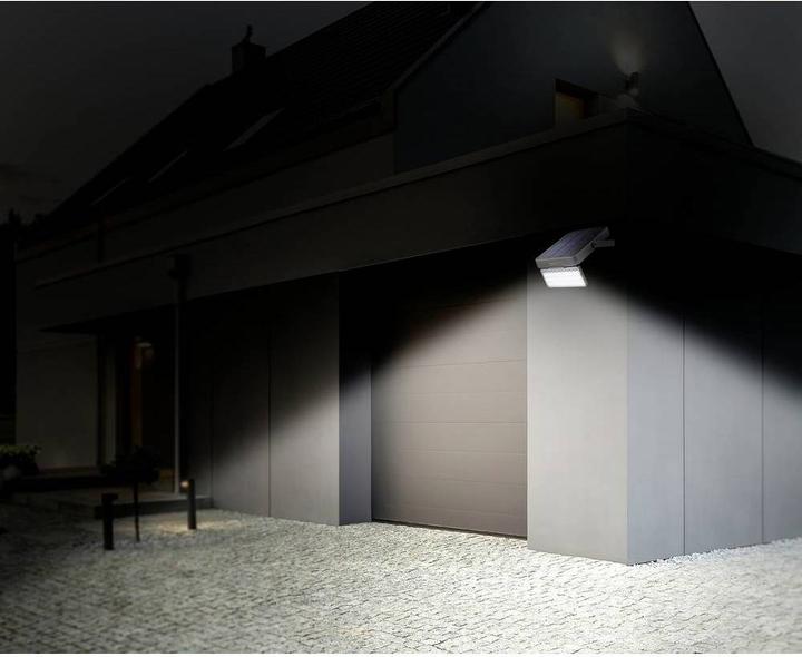 Produktbild Sygonix Solar-Wandstrahler mit Bewegungsmelder SY-5176608 SMD LED 15 W Kaltw (1500 lm, IP65)