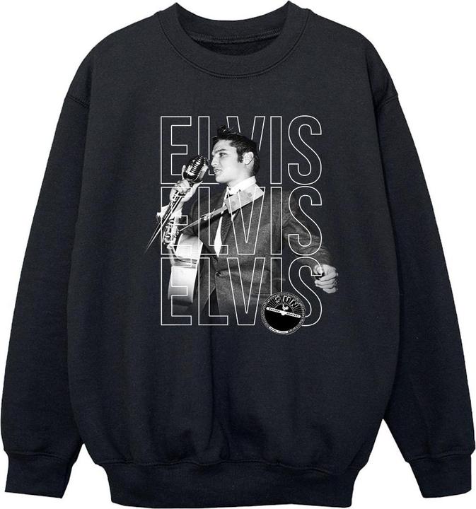 Actual product image Elvis Girls Triple Logo Portrait Sweatshirt (140, 146)