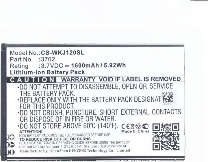 Actual product image AGI Battery compatible with Wiko Jerry 3702 - Battery - 1,600 mAh