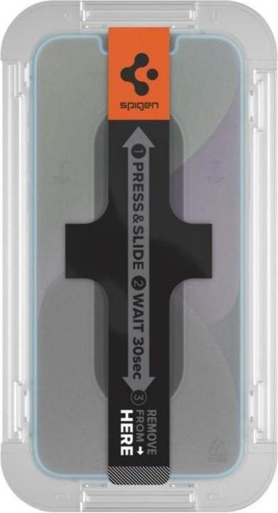 Produktbild Spigen Gehärtetes Glas GLAS.tR ez Passend für Apple iPhone 13 (1 Stück, Apple iPhone 13 Pro, Apple iPhone 13, Apple iPhone 14, Apple iPhone 16e)