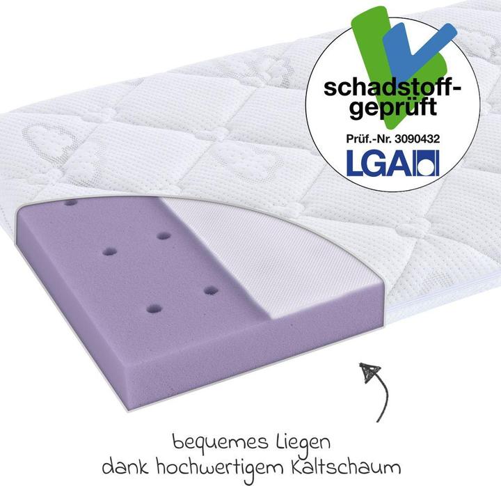 Actual product image Träumeland Cradle mattress Brise Light (40 x 90 cm)