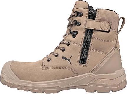 Actual product image Puma Safety boot CONQUEST STONE HIGH size 40 stone S3 CI HI HRO SRC DIN EN ISO 20345 nubuck leather (S3, 40)