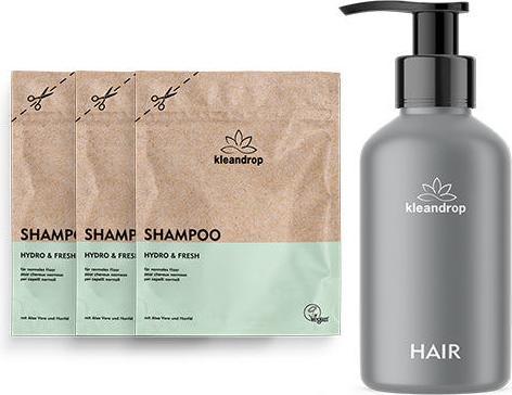 Image du produit Kleandrop Poudre,Hair Care Starter Set Trio (200 ml, Shampoing liquide)