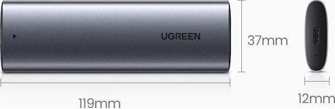 Actual product image Ugreen SSD Enclosure (M.2 2280, M.2 2230, M.2 2260, M.2 2242)