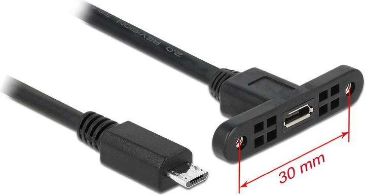 Actual product image Delock Micro-USB B - Micro-USB B (0.25 m, USB 2.0)