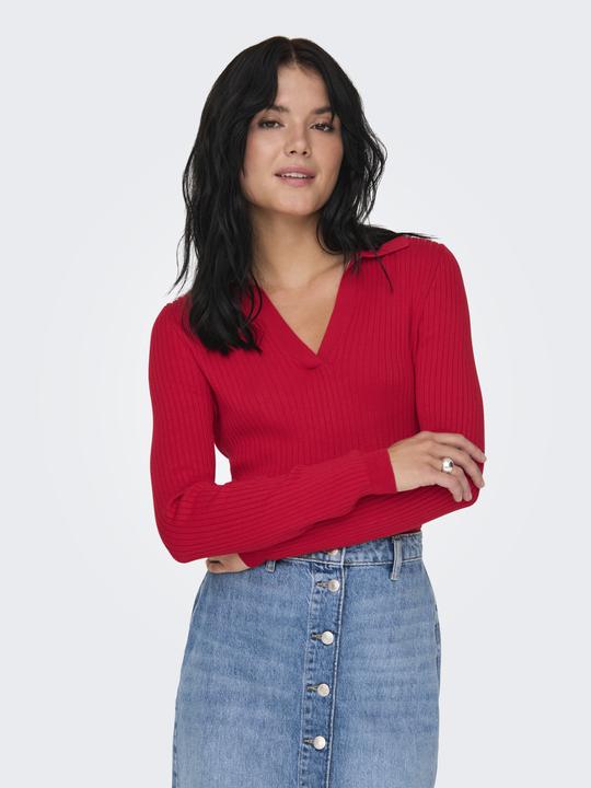 Immagine prodotto Only Vestibilità regolare Colletto a polo Polsini a costine Polo in maglia Maglia (L)