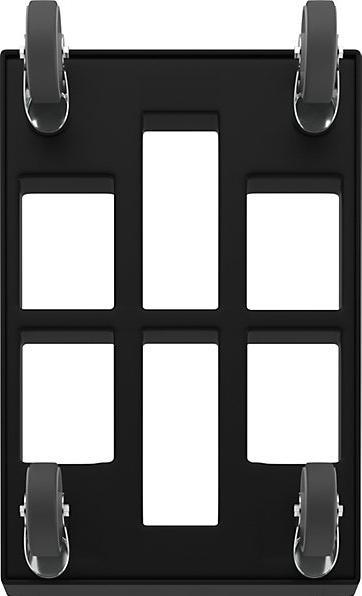 Actual product image eurokraft basic Transport dolly, black, made of recycled material, max. load 300 kg. (300 kg)