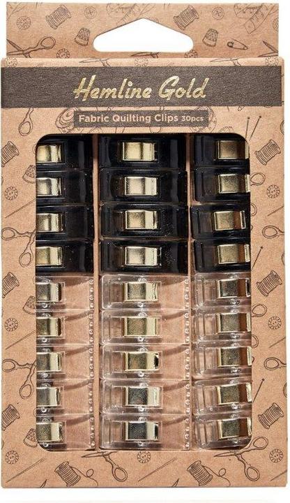 Image du produit Hemline Gold Clips tissu