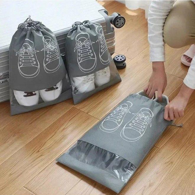 Actual product image MU Style Asjon Series travel shoe bag set of 5 size M