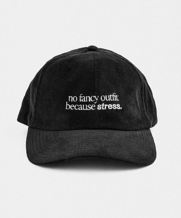 Image du produit Plakativ «No Fancy Outfit» Courdroy Cap Black