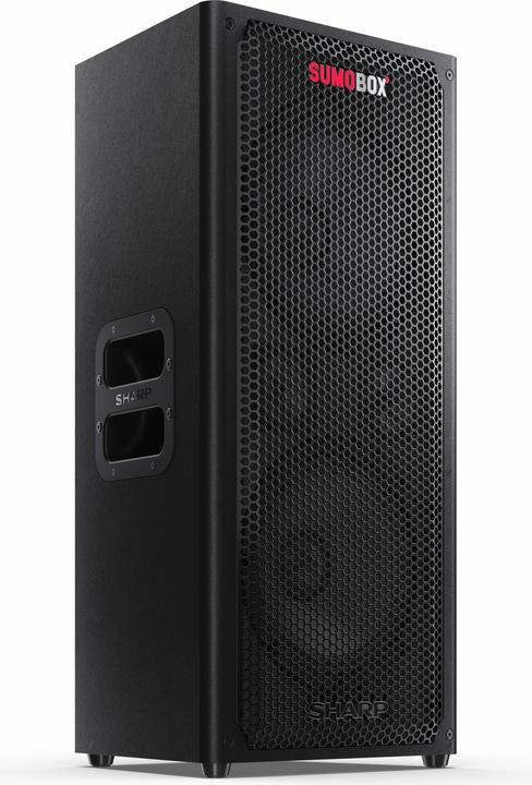 Actual product image Sharp CP-LS100 BT Party Speaker black (10 h, Rechargeable battery operated, Electrical connection)