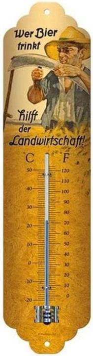 Image du produit Nostalgic-Art Merchandising Thermomètre Qui boit de la bière 65 x 280 mm