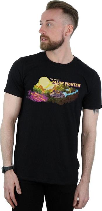 Actual product image Mens Black Panther Talon Fighter Wakanda T-Shirt (XXL)