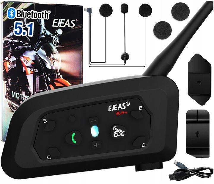 Ejeas V6 Pro TYP-C Gegensprechanlage (1 Helmsatz)