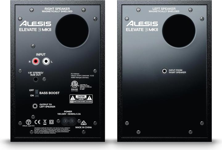 Actual product image Alesis Studiomonitore Elevate 3 Black (Active, Pair, 1x 20 W)