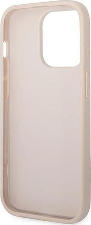 Actual product image Guess GUHCP14LG4GFPI iPhone 14 Pro 6.1" różowy/pink hard case 4G Metal Gold Logo (Apple iPhone 14 Pro)