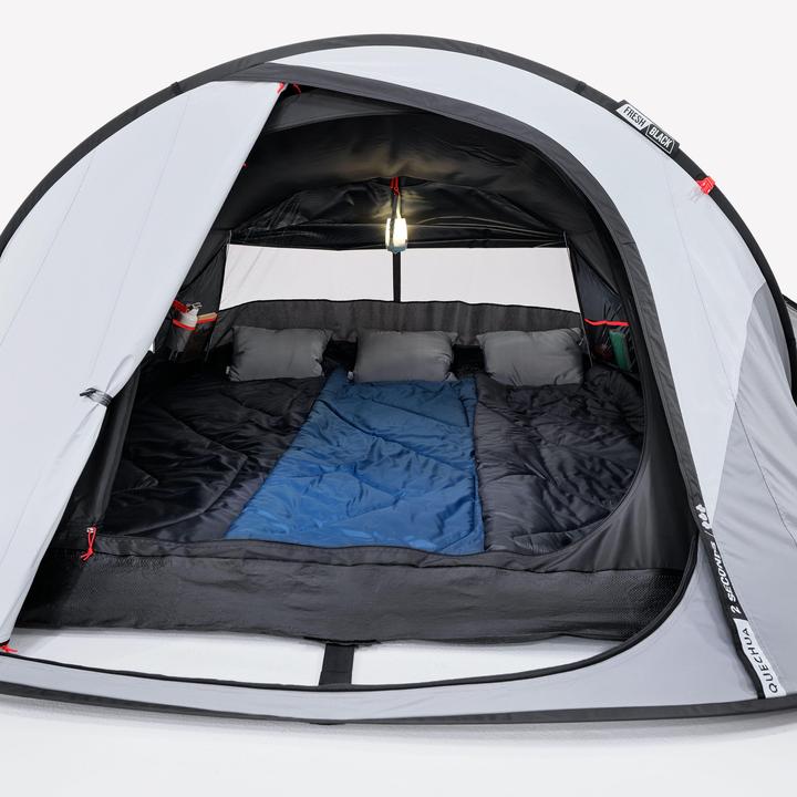 Image du produit Quechua Tente de camping pliante - 2 Seconds Fresh & Black pour 3 personnes (Tente instantanée, 4.90 kg, 3 personnes)
