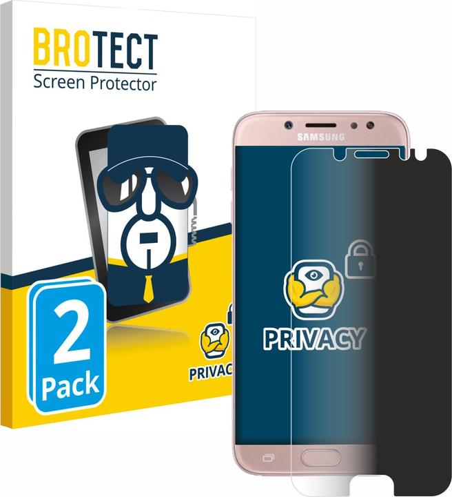 Produktbild BROTECT Sichtschutzfolie Anti-Spy Privacy Folie Blaulicht-Schutz (2 Stück, Samsung Galaxy J7 2017)