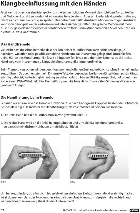Actual product image Mundharmonika - Schnell und einfach lernen + MP3-CD (German, Cascha, Helmut Hage, 2016)