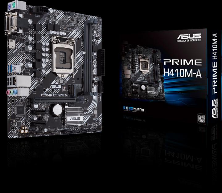 Produktbild ASUS PRIME H410M-A (LGA 1200, Intel H410, mATX)