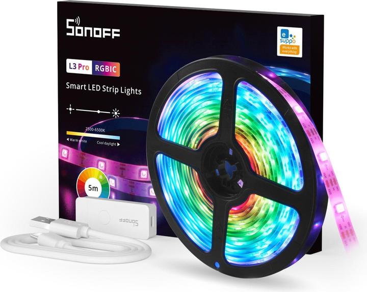 Actual product image Sonoff L3 Pro (RGBIC, 500 cm, Indoor, Outdoor)