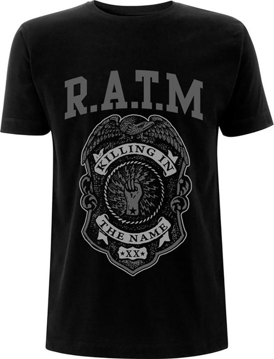 Rage Against the Machine Grey Police Badge