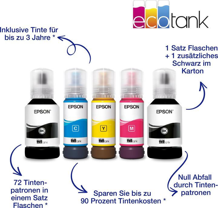 Image du produit Epson EcoTank ET-3850 (Réservoir d'encre, Couleur)