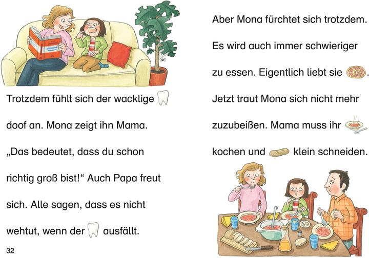 Image du produit Bildermaus - Wackelzahngeschichten (Allemand, Annette Moser, Sandra Reckers, Livres de première lecture Loewe, 2020)