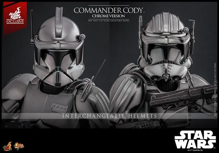 Image du produit Hot Toys Star Wars Movie Masterpiece Figurine 1/6 Commander Cody (Chrome Version) Exclusive 30 cm