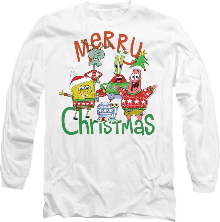 Image du produit Spongebob Squarepants - T-shirt MERRY CHRISTMAS - Adulte (M)