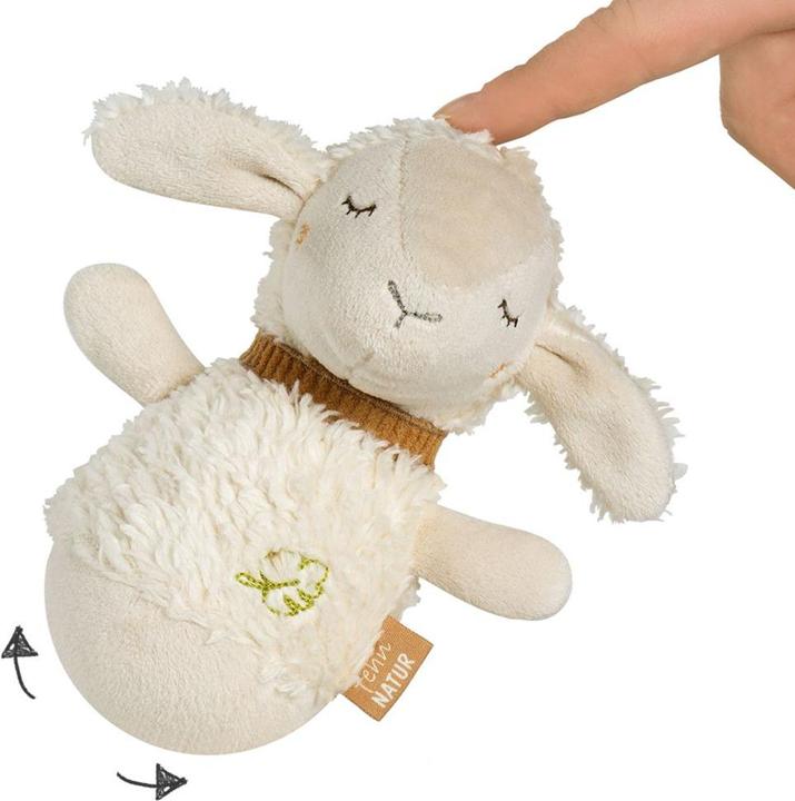 Produktbild Fehn Rasseln & Greiflinge Steh-auf-Figur NATUR - Schaf
