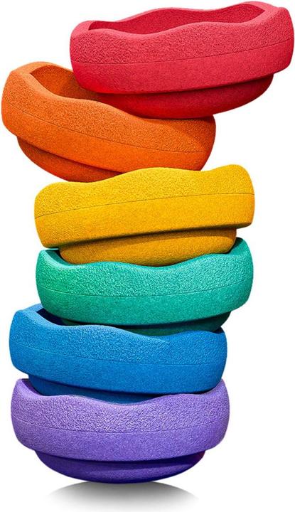 Actual product image Stapelstein Rainbow set of 6