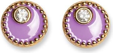 Produktbild Oliver Weber Collection Oliver Weber - Gold-plated earrings with purple enamel Meliora 62258G VIO (Gold)