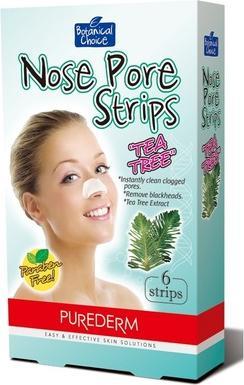 Actual product image Purederm Nose Pore Strips Tea Tree Cleansing Patch For Nose 6 Pcs. (Blackhead remover)