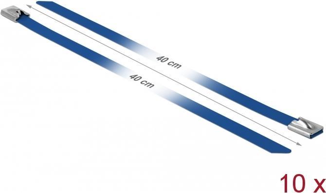 Image du produit Delock Serre-câbles en acier inoxydable 400x7,9 10 pcs. (Serre-câbles métalliques, 400 mm, 10 pcs)