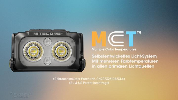 Produktbild Nitecore NU25 MCT-UL Stirnlampe (400 lm)