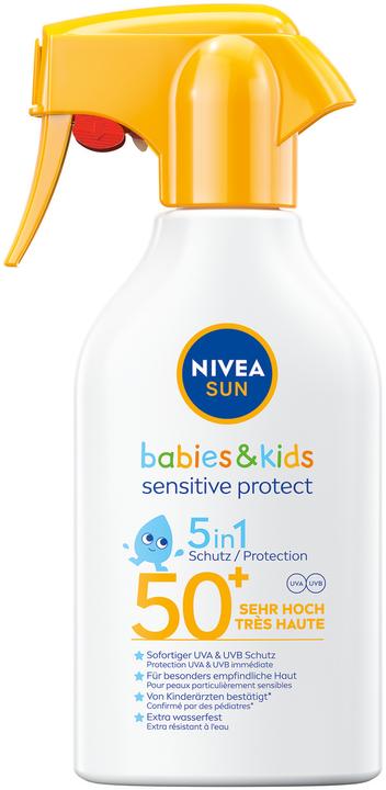 NIVEA Sun Babies & Kids Sensitve Protect Trigger (Sun spray, SPF 50, 270 ml, 326 g)