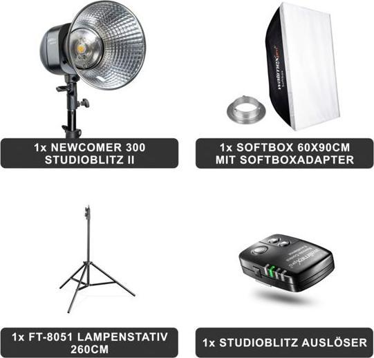 Image du produit Walimex pro Newcomer 300 II Set Single (300 W, Set)