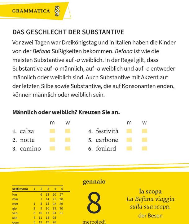 Produktbild Langenscheidt Sprachkalender Italienisch 2025 (Deutsch, Italienisch)