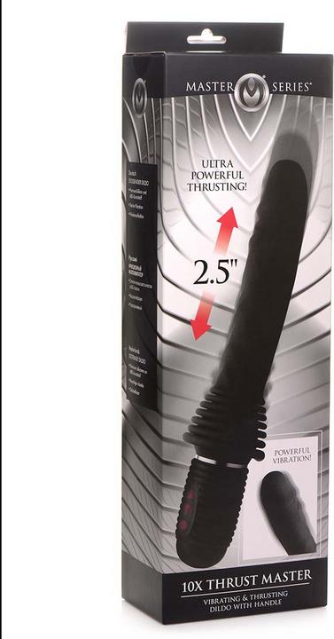 Produktbild Master Series 10X Thrust Master Vibrating and Thrusting Dildo with Handle