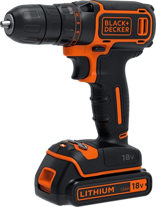 Actual product image Black & Decker BDCDC18KBQW cordless drill screwdriver (Rechargeable battery operated)