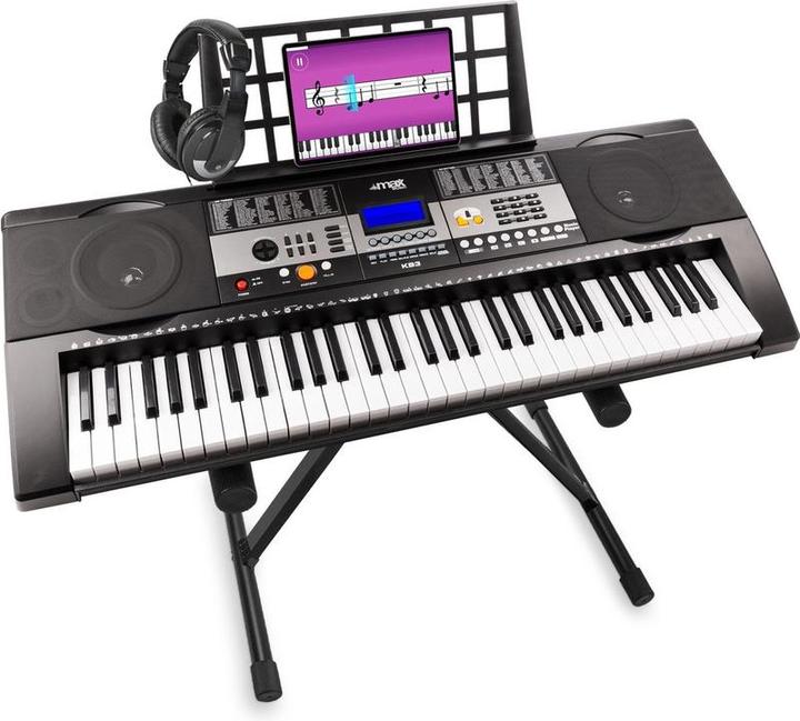 Image du produit Das Keyboard Tastatur - Max KB3 -Tastaturklavier mit 61 Angriffsempfindlichkeitstasten, Trainingsfunktion, Tastat (61 Boutons)