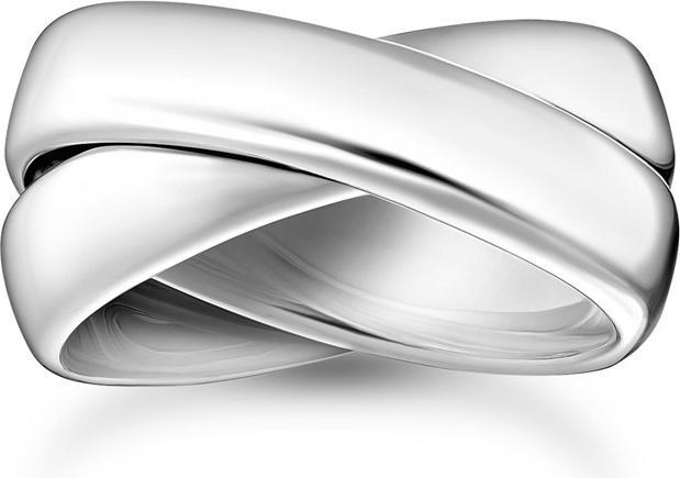 Thomas Sabo Ring Duo breit Silber